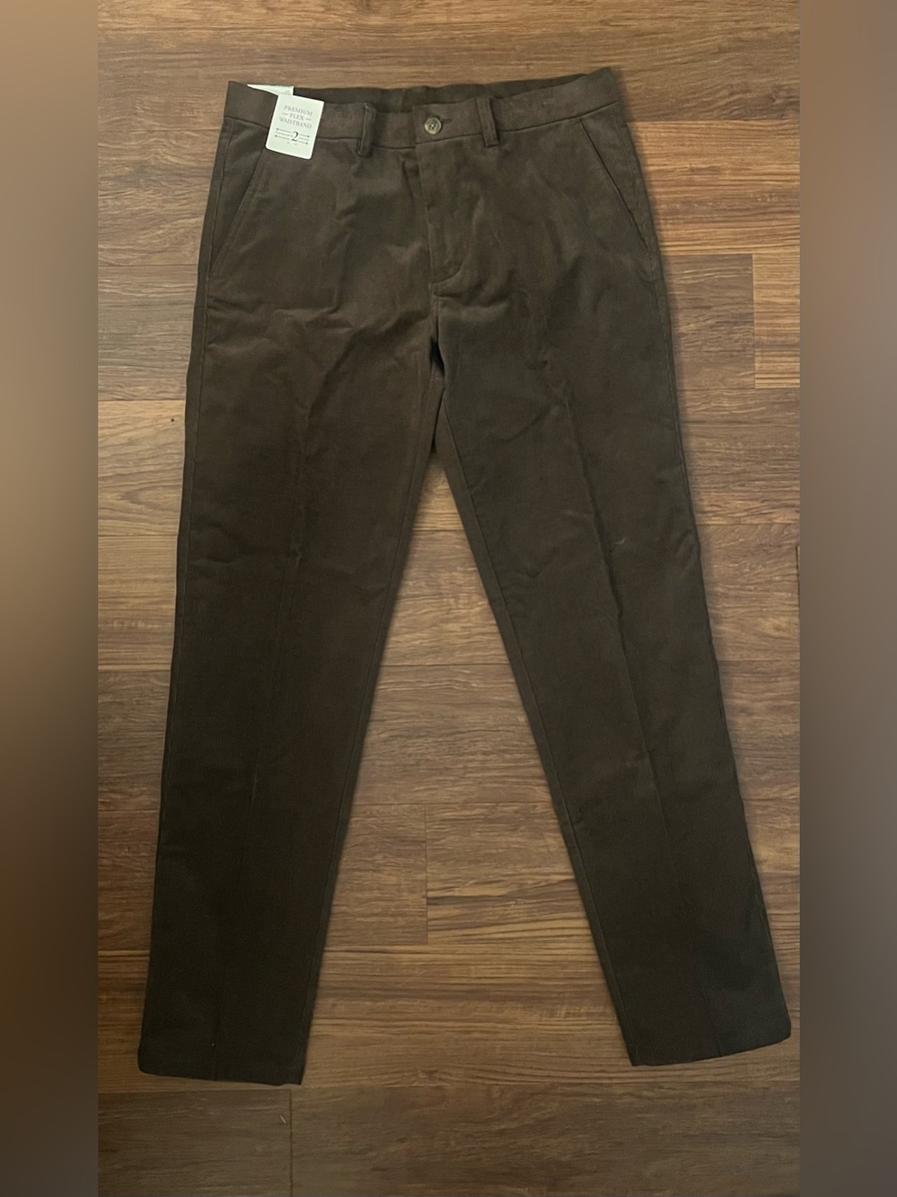 New Haggar Brown Corduroy Chino Pants 34x32